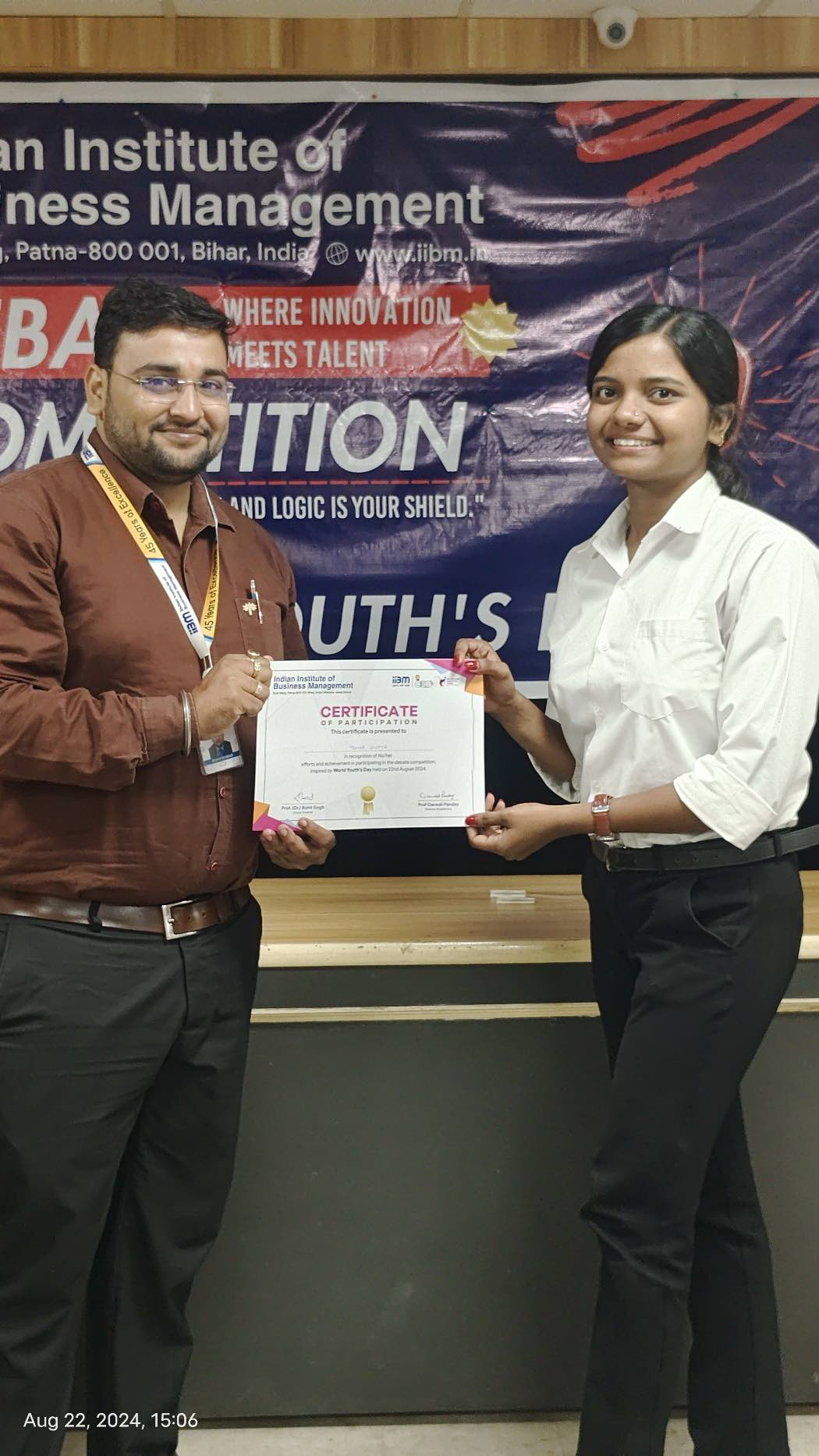 World Youth Day Debate at IIBM Explores Impact of Organised vs. Unorganised Crime